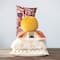 Hello Honey® Multicolor Floral Embroidered Cotton Slub Lumbar Pillow with Chambray Back